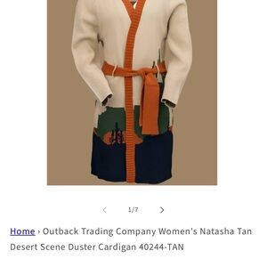 Outback Trading Company Women's Natasha Tan Cardigan